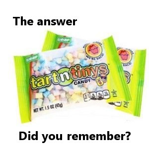 snack - The answer tau, Cand Het Me 15 020 Did you remember?