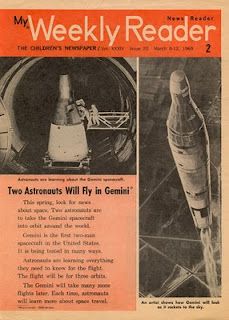 weekly reader 60s - Weekly Reader Two Astronauts Will Fly in Gemini This to take the Gen e ral bilde C . can that 11 do Mogwain they a re the fight The fight wilt or those artita The Gallery nihil h asta