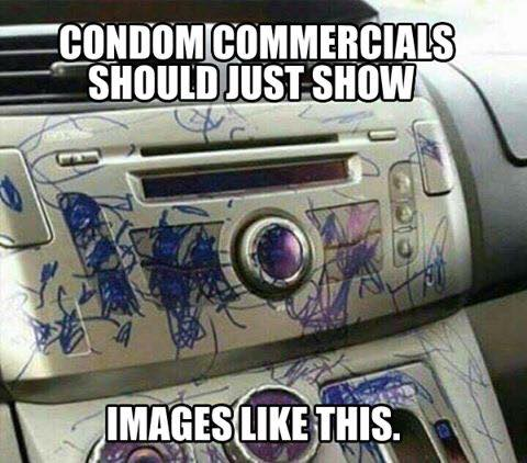 condom commercials should just use images like - Condom Commercials Should Just Show Images This.