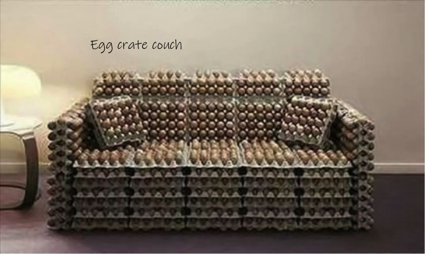 egg couch - Egg crate couch