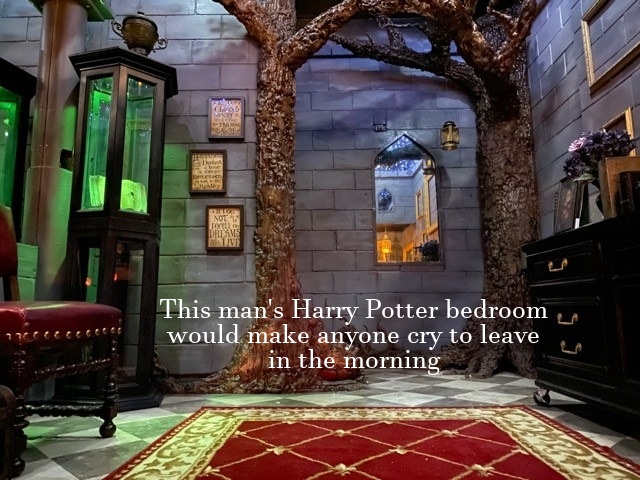 harry potter bedroom - Dreams La This man's Harry Potter bedroom would make anyone cry to leave in the morning