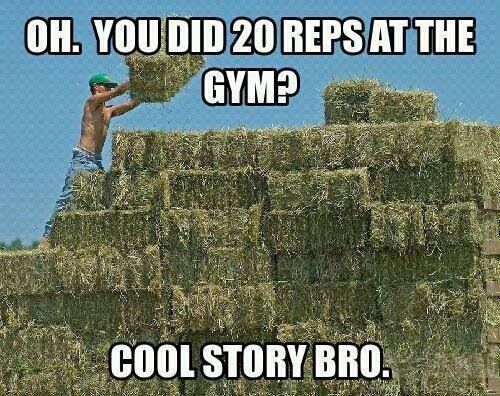 funny country boy quotes - Oh. You Did 20 Reps At The Gym? Cool Story Bro.