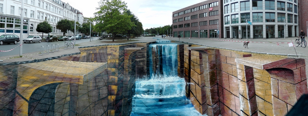 optical illusions street painting