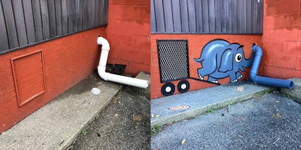 street art with objects