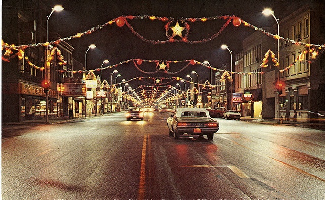 vintage small town christmas