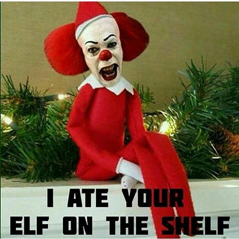 scary elf on the shelf - I Ate Your Elf On The Shelf