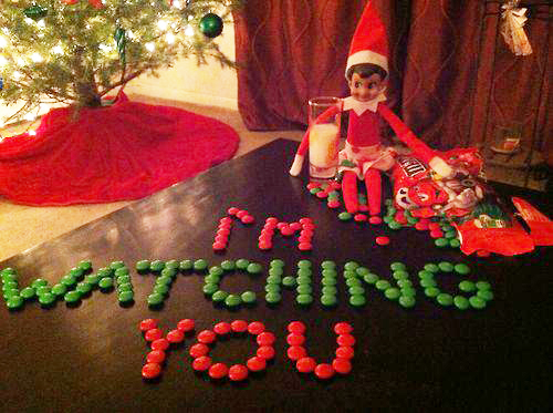 elf on the shelf watching you