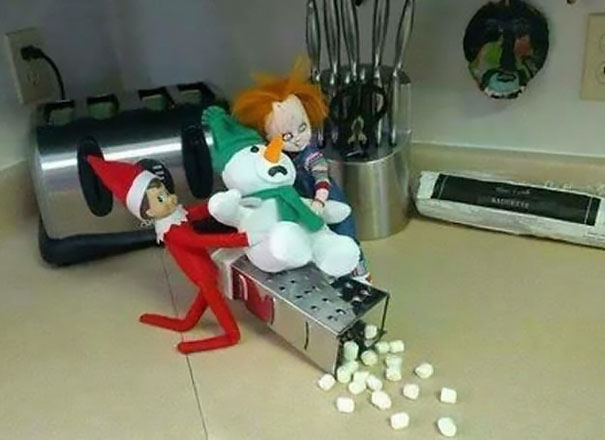 elf on the shelf funny