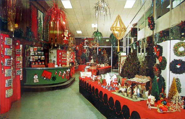 vintage christmas mall