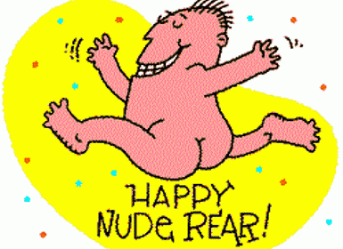 funny happy new year 2019 - an Happy Nude Rear!