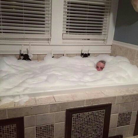 bubble bath out of control