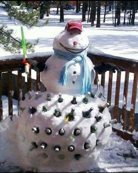 beer snowman