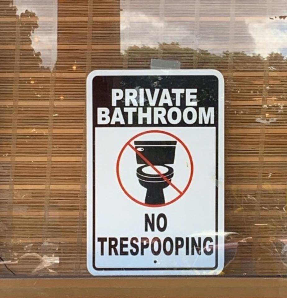 private bathroom sign - Private Bathroom No Trespooping