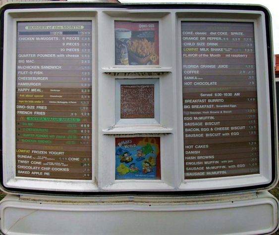 old mcdonalds drive thru menu - Chusetts Monts Coke, dass die Coke Sprite Orlange Dr Peppers 16 Child Sze Drunk Lowfat Milk Shakes 33 Flavor of the Month m osperry Chicken Monuggets 6 Pieces Pieces 20 Pieces Quarter Pounder with cheese Drg Mac Mechigan Si