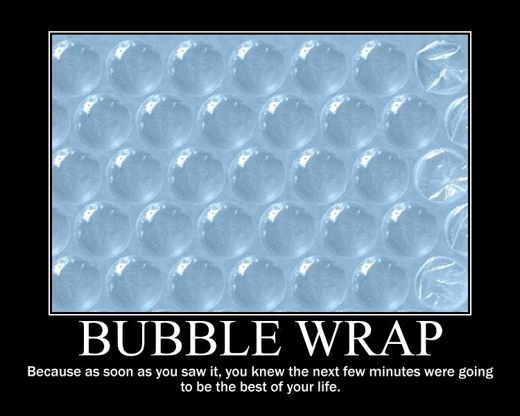 bubble wrap humor - Bubble Wrap Because as soon as you saw it, you knew the next few minutes were going to be the best of your life.