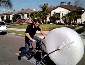 bubble wrap bike gif