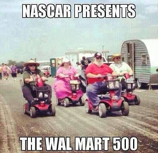 funny nascar - Nascar Presents The Wal Mart 500