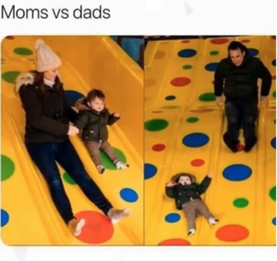 dads vs moms meme - Moms vs dads