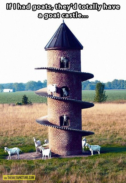 goat castle - If I had goats, they'd totally have agoat castle.co Via Themetapicture.Com Winterver