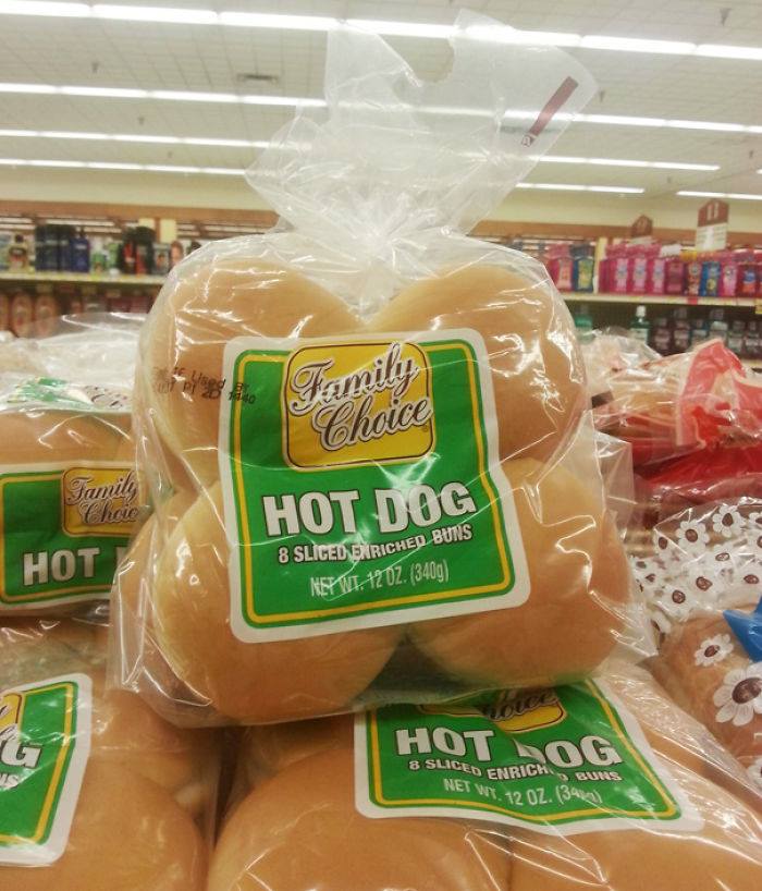 packaging fails - Family Choice Family Hot Dog Hot 8 Sliced Ex Riched Buns Net Vi. 12 Oz. 3409 Hot Dog 8 Sliced Enrich Buns Net Way, 12 02. 13410