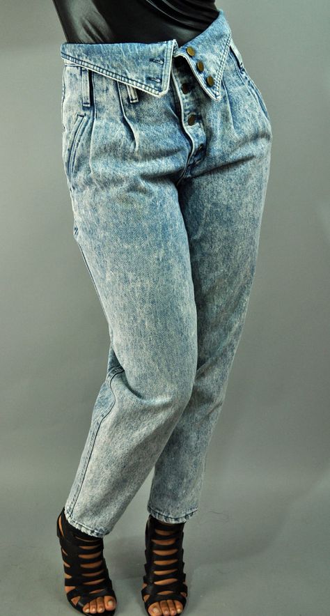 80s fold over jeans