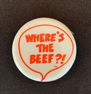 pin back button - Where'S The Beef?!