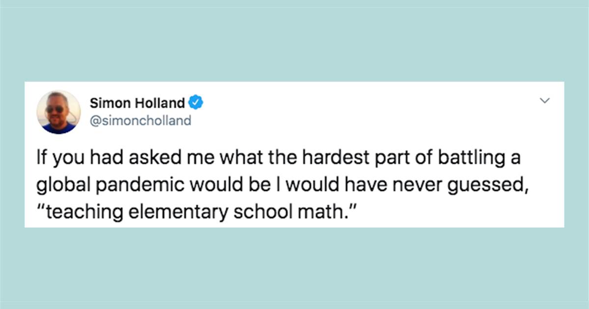 web page - Simon Holland If you had asked me what the hardest part of battling a global pandemic would be I would have never guessed, "teaching elementary school math."