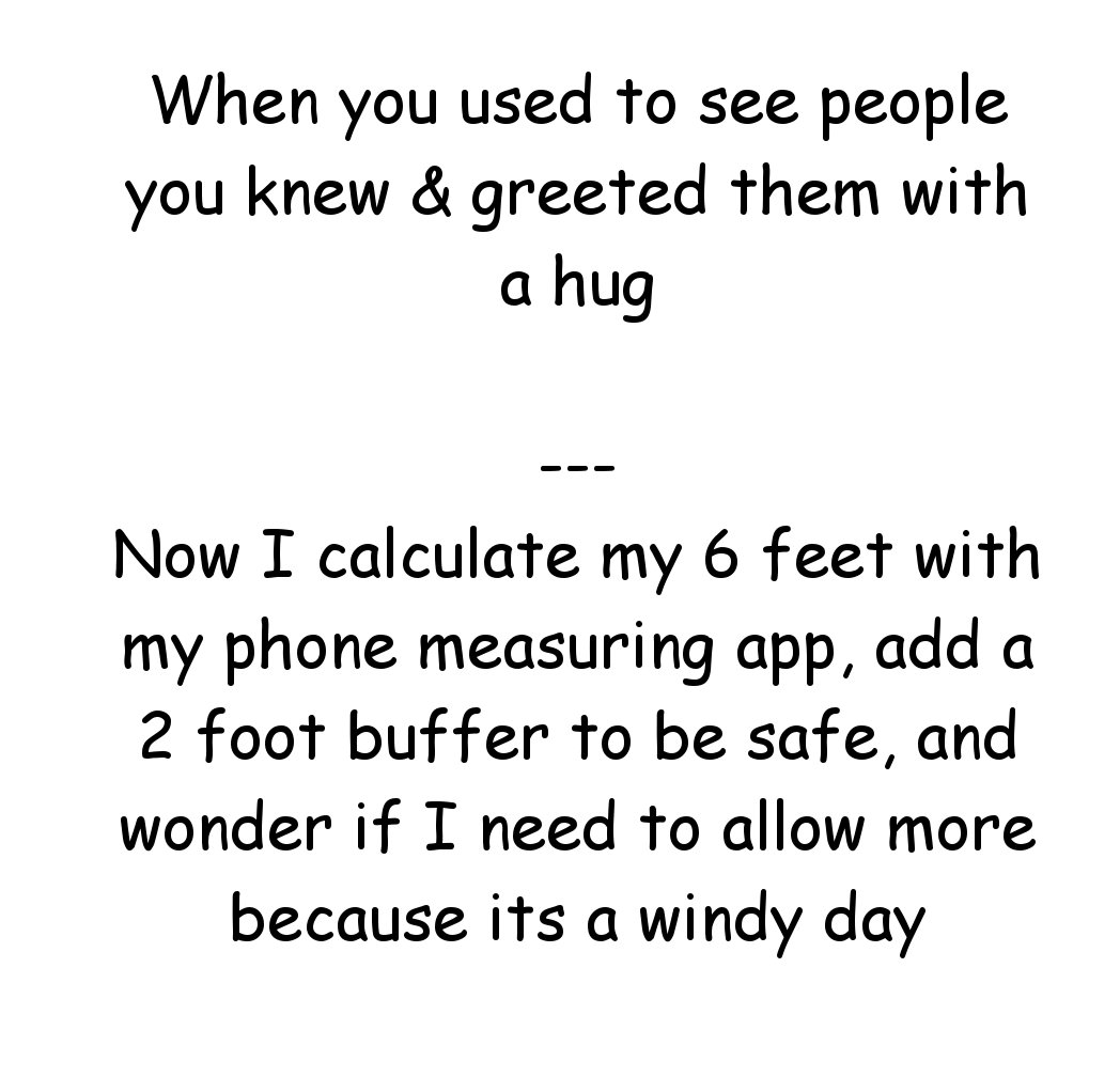 Efficiency of a heat engine - When you used to see people you knew & greeted them with a hug Now I calculate my 6 feet with my phone measuring app, add a 2 foot buffer to be safe, and wonder if I need to allow more because its a windy day