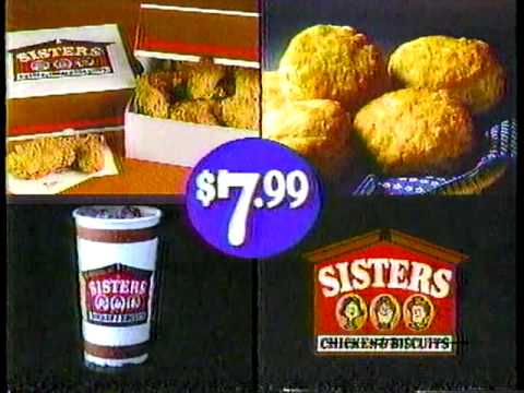 old 3 sisters chicken and biscuits ad