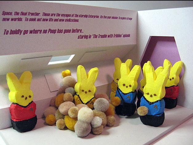 star trek peeps - Searg the final frontier. These are the wayapas at the stars new world. Te saak out new life and new avizations Enterprise is five years to per strap To boldly go where no Peep has gone before starring in "The Trouble with Trials amante