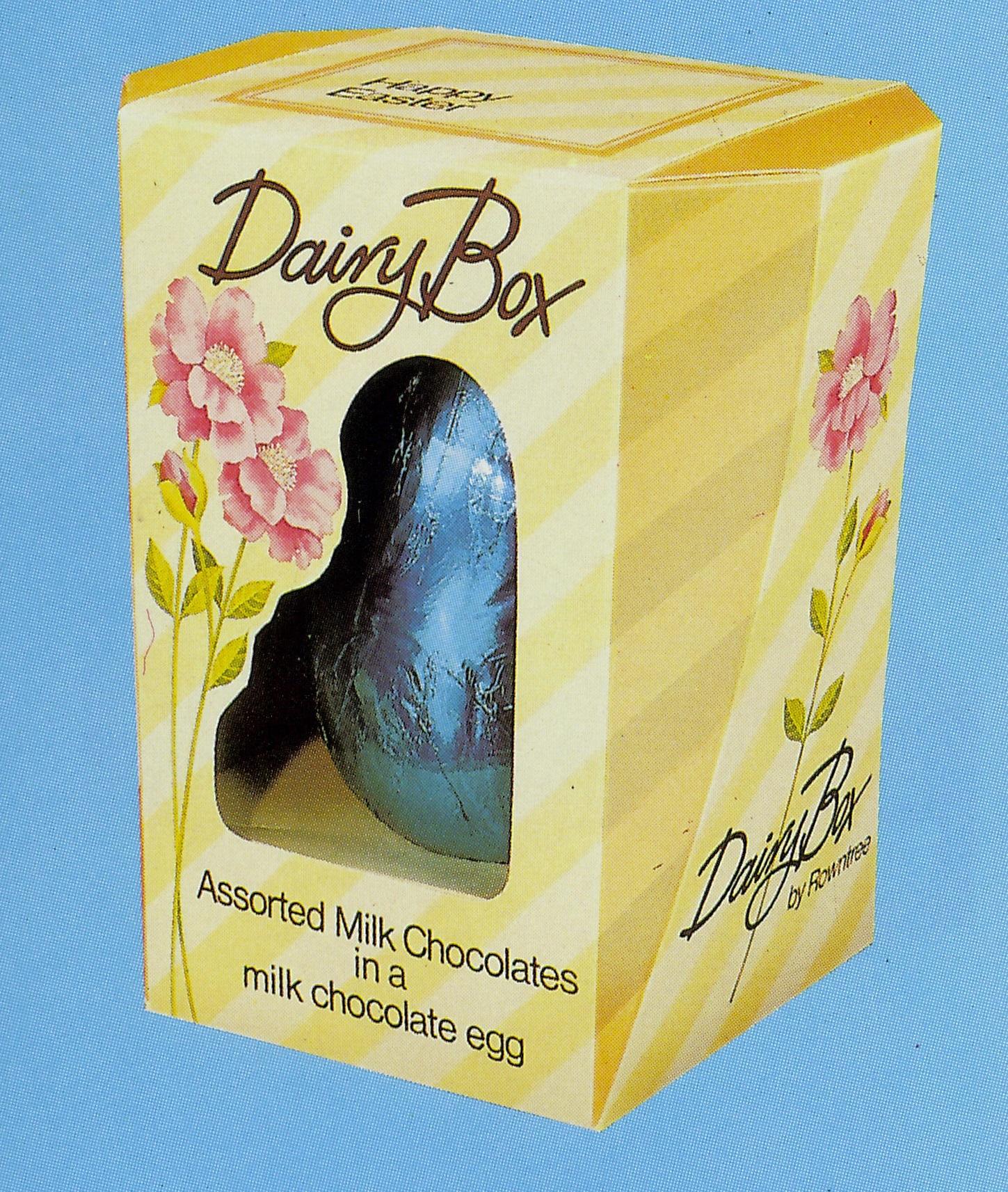 easter eggs in the 80s - Dairy Ber Assorted Milk Chocolates milk chocolate egg in a