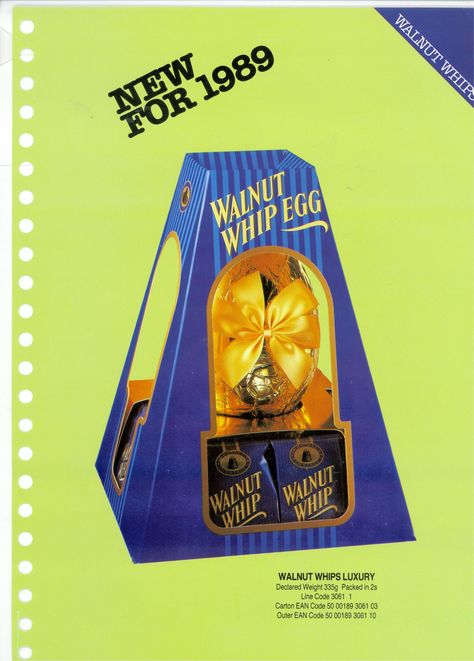 walnut whip 1980s - Nok 1989 Walnut Whips Wainut Whip Ega P Nut Winut Walnut Whips Luxury Declared Weight 3350 Packed in 2 Line Code 30611 Canon Ean Code 50 00189 3061 03 Outer Ean Code 50 00189 3061 10
