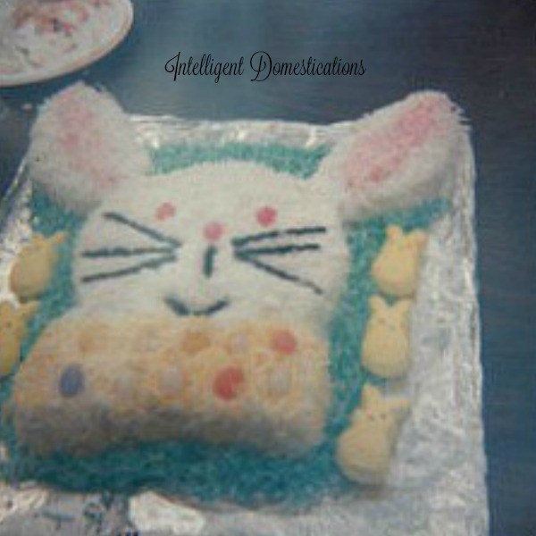 easter bunny cake 1970s - Gntelligent Domestications