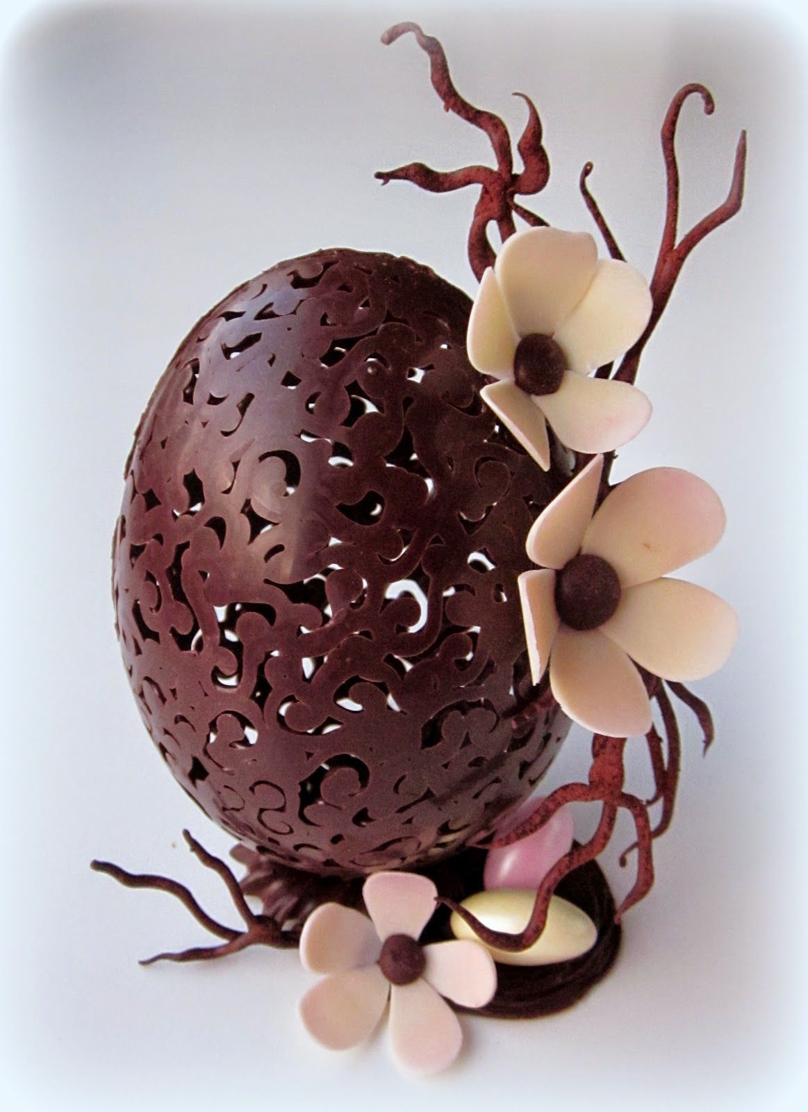 decorated chocolate easter eggs