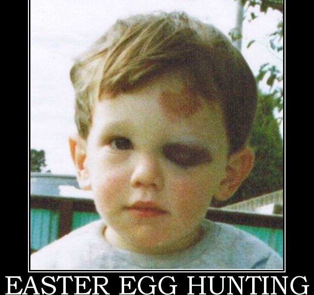 easter egg gone wrong - Easter Egg Hunting
