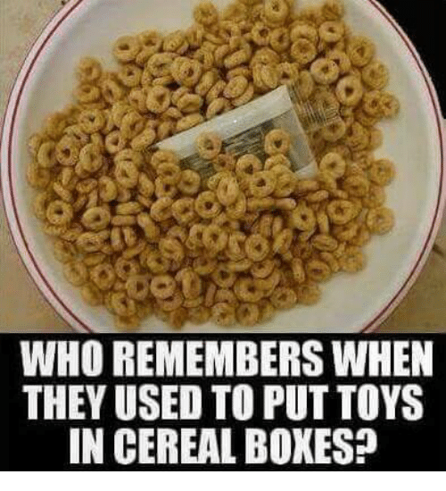 Who Remembers When They Used To Put Toys In Cereal Boxes?