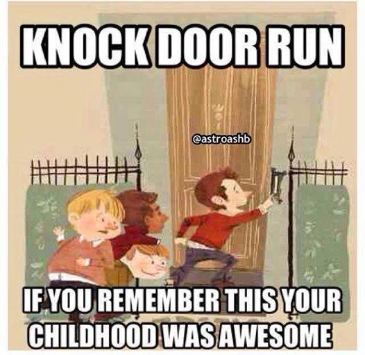 kids ding dong ditching - Knock Door Run If You Remember This Your Childhood Was Awesome