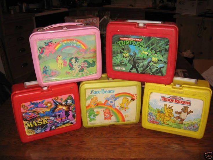 90s kids lunch boxes