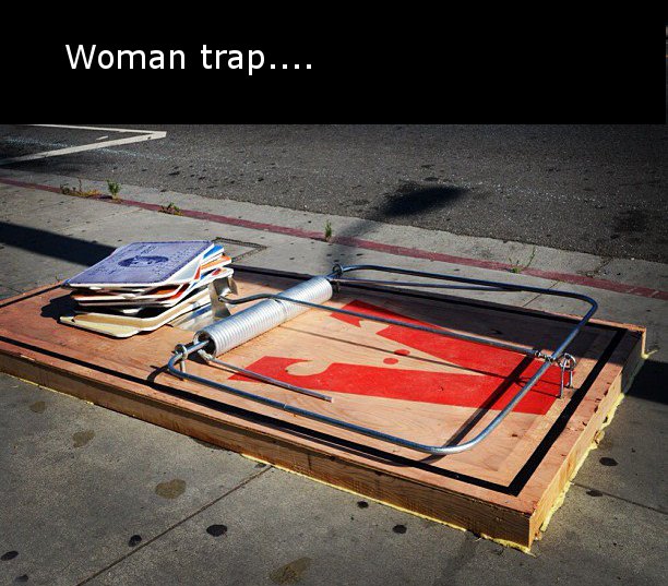 Street art - Woman trap....