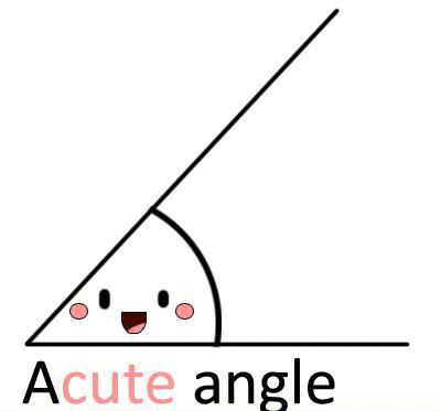 kawaii acute angle - Acute angle