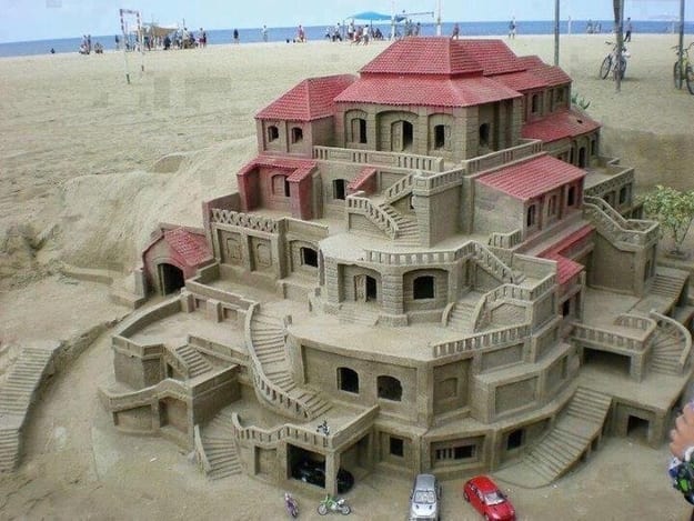 sand house in beach - Ws