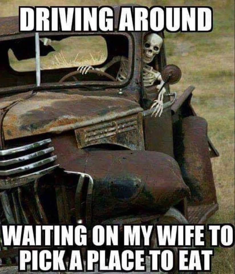 Driving Around Waiting On My Wife To Pick A Place To Eat