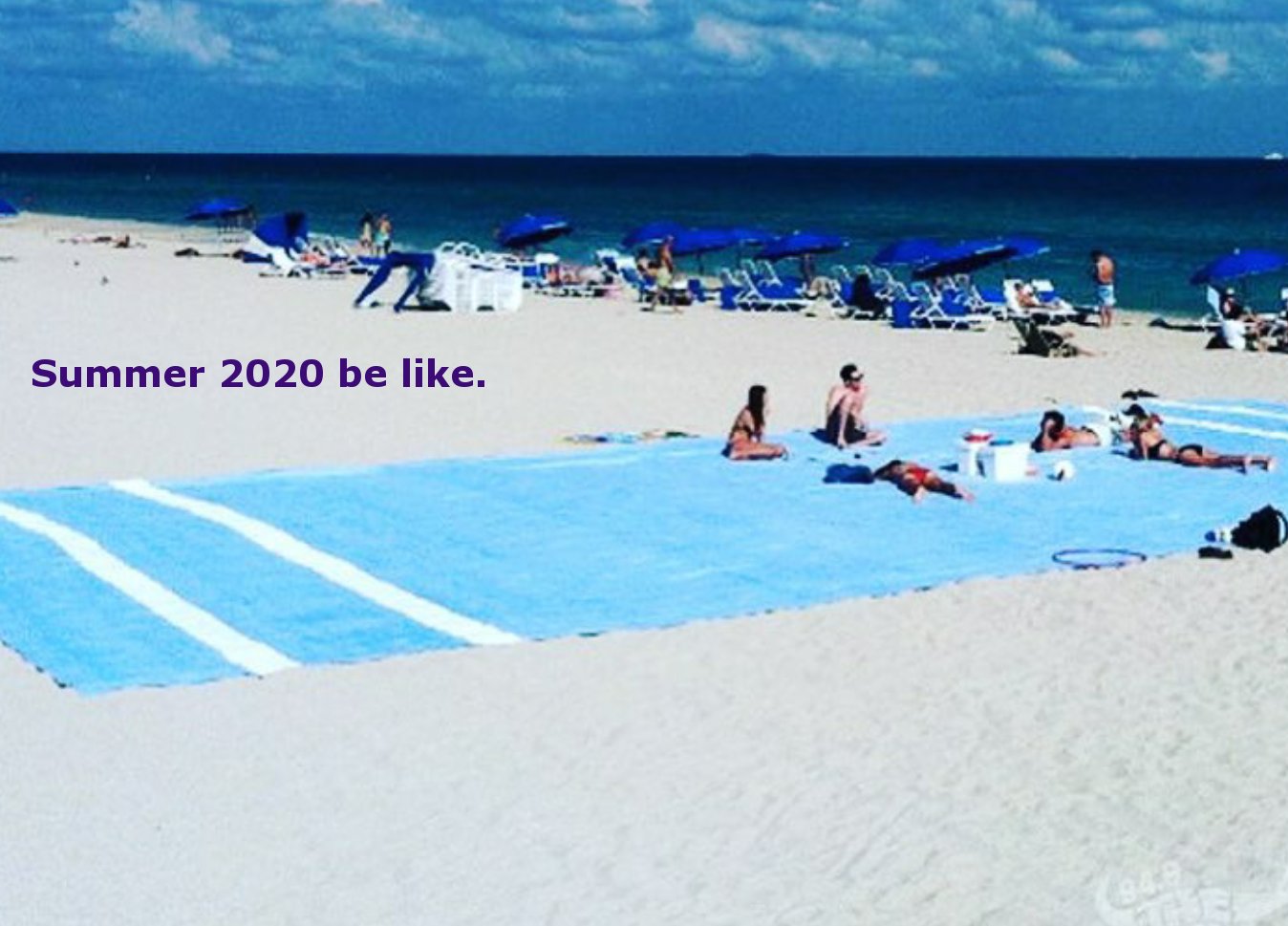 social distancing beach towel - Summer 2020 be like
