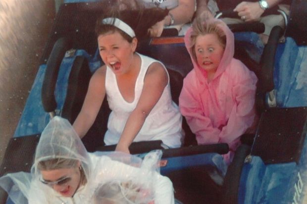 funny roller coaster reactions
