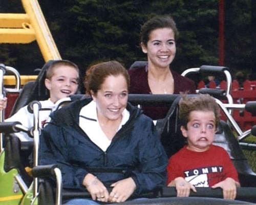 funny kid on roller coaster - Tomm