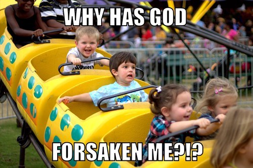 roller coaster meme funny - Why Has God Sapainy 31 Ali Forsaken Me?!?