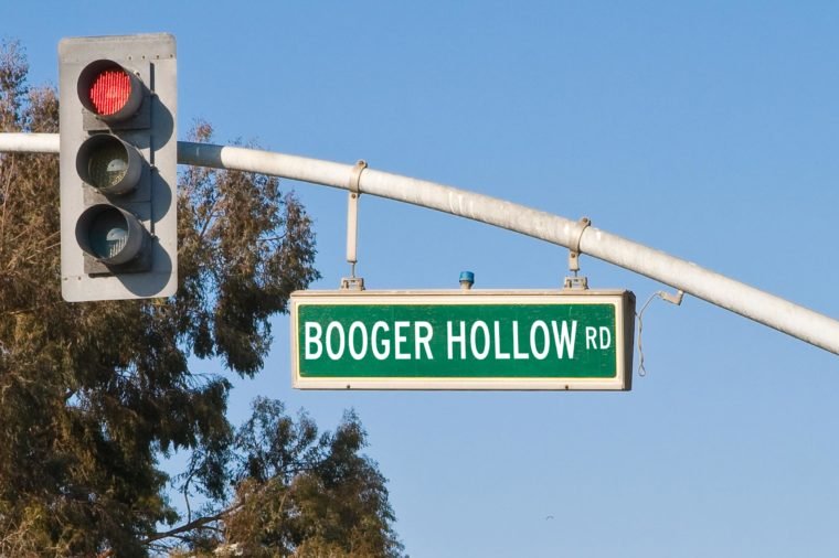 weird street names - Booger Hollow Rd