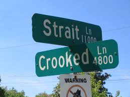 weird street name - Strait l'ann Crooked 9.00 Warning