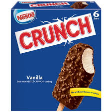 nestle crunch ice cream bar - 6 Nestle ban Crunch Vanilla