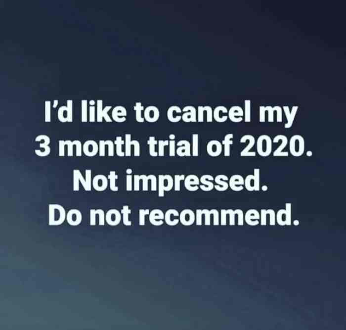 I'd to cancel my 3 month trial of 2020. Not impressed Do not recommend.